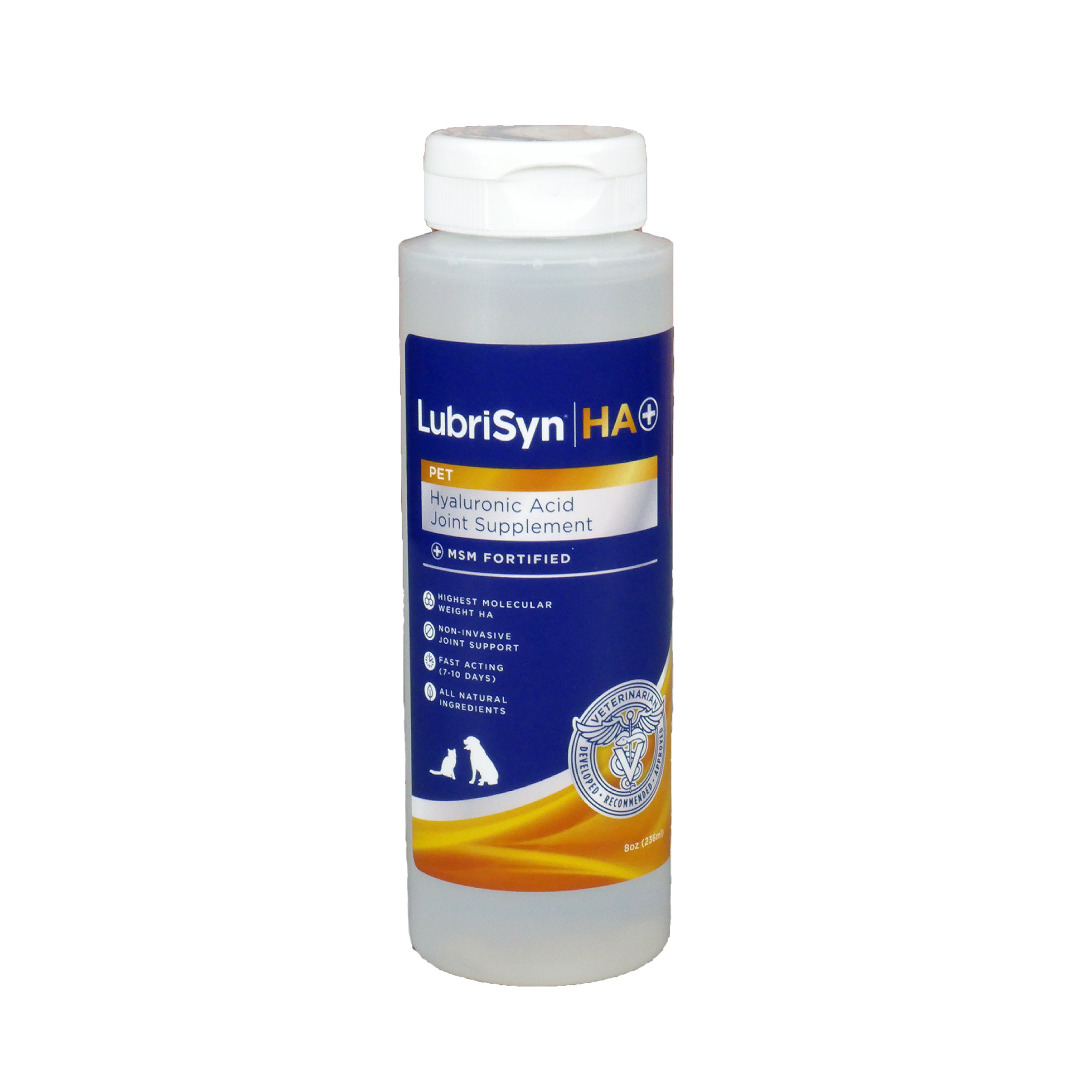 LubriSyn HA + msm 8 oz sample bottle.