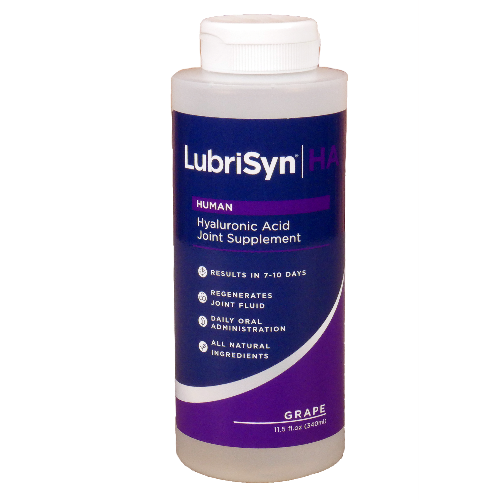 LubriSyn HA human grape flavor one month supply.