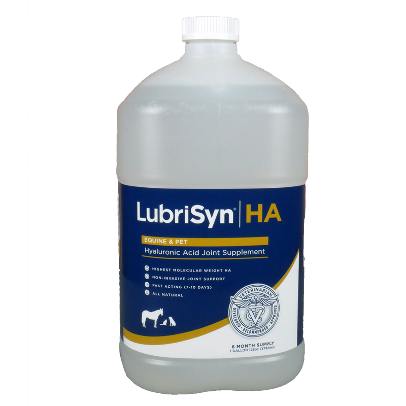 LubriSyn HA pet and equine gallon. 