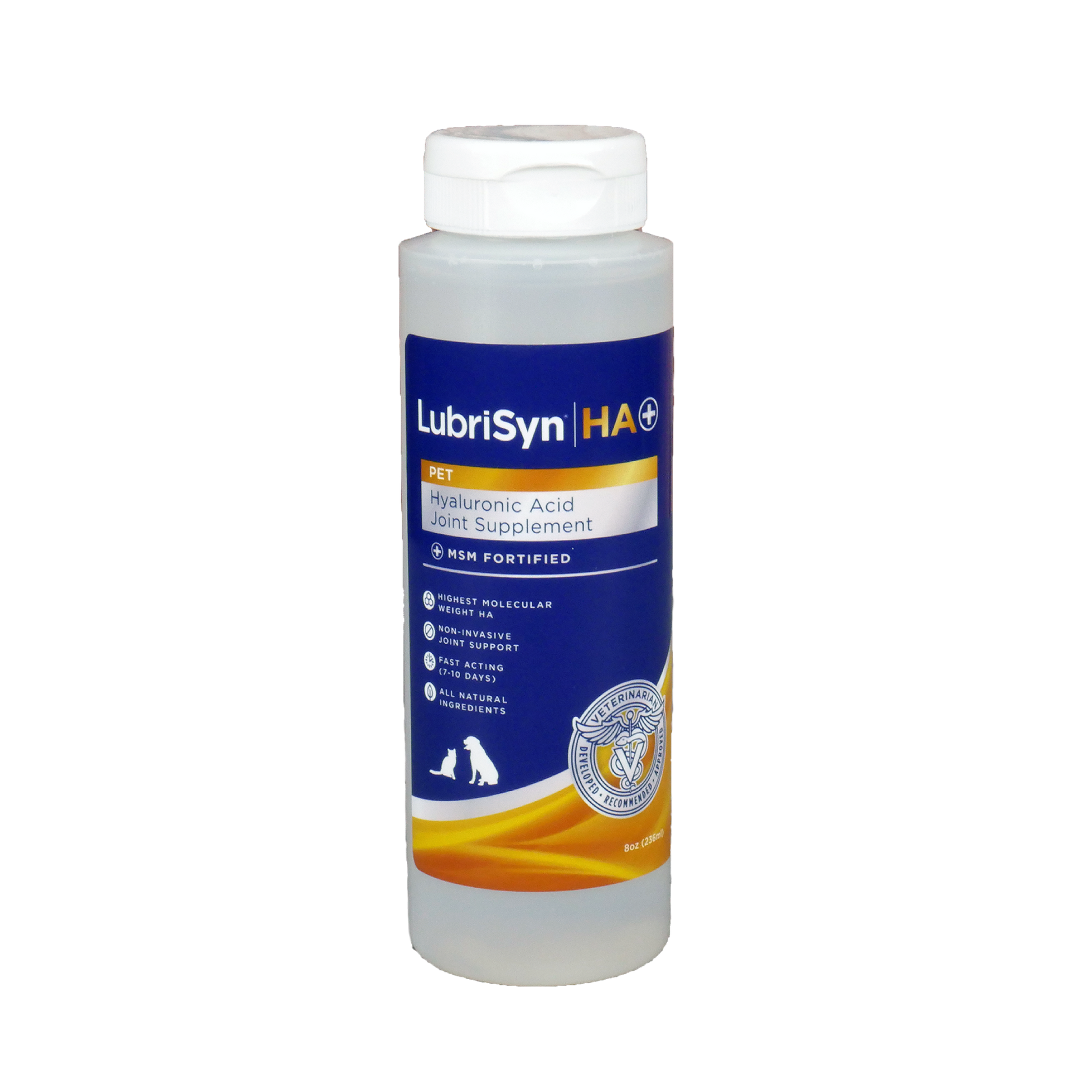 LubriSyn HA + msm 8 oz sample bottle.