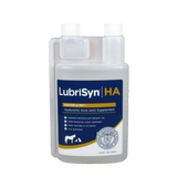 LubriSyn HA pet and equine quart bottle with squeeze measuring function.
